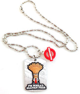 Gluten Free Health Alert /Awareness Necklace
