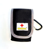 AllerMates Small Medicine Case for Asthma Inhalers or other medicines: Solid Black