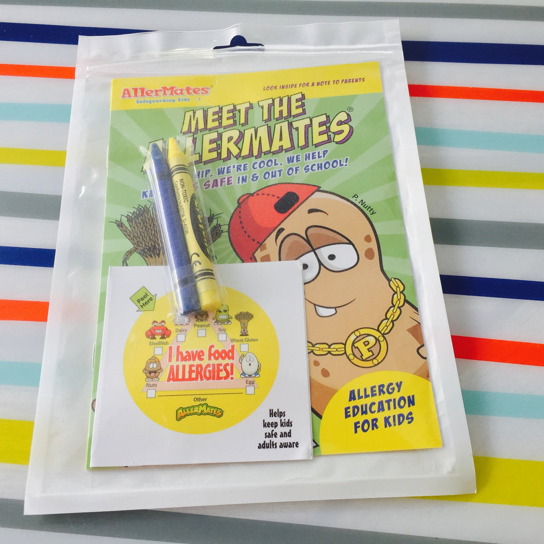 Meet The AllerMates Fun Pack - comes with Mini Activity Booklet, Stickers and Crayons!