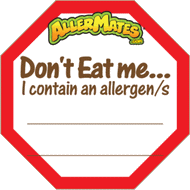 AllerMates Allergy Alert Fill In Label for Food Packages 24 Pack