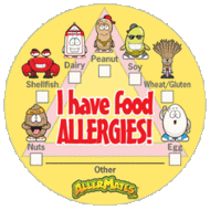 "I Have Allergies" Checkbox Alert Stickers: 12 PACK BUNDLE