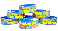 "I Have Allergies" Silicone Bracelet 12 PACK