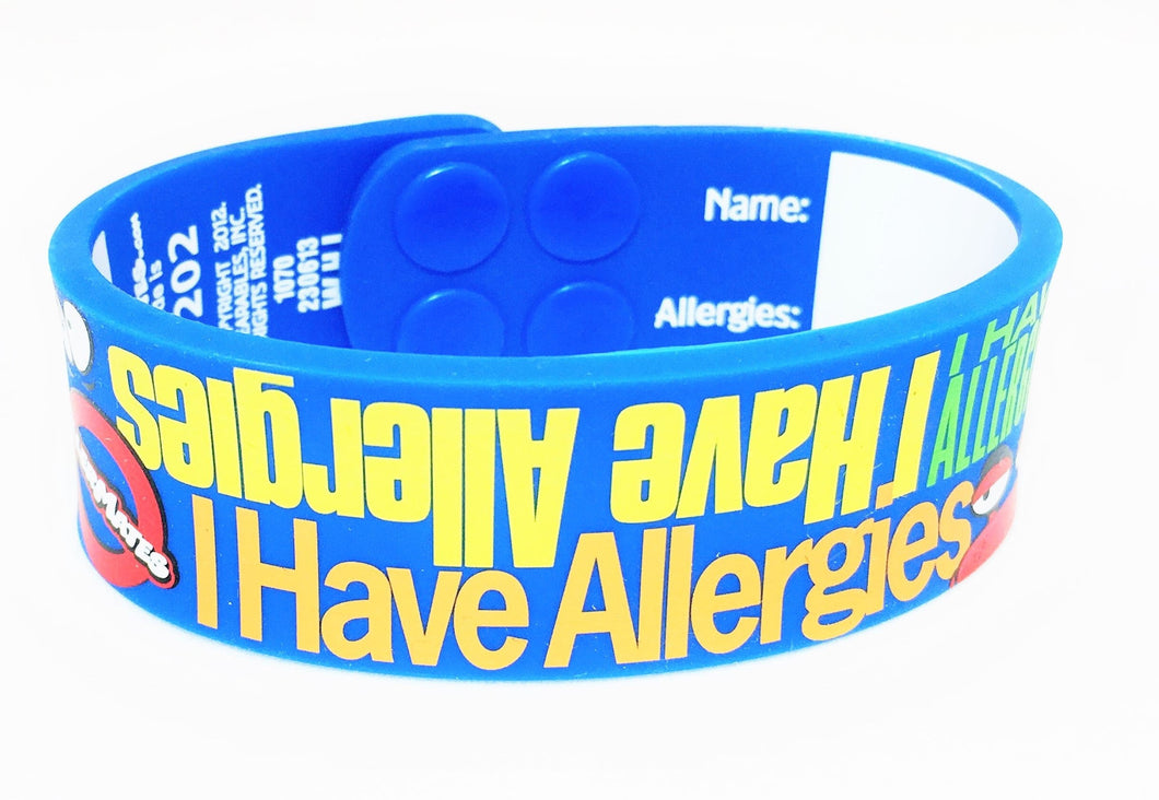 I Have an Allergy Silicone Wristband – Girlguiding North West England Shop