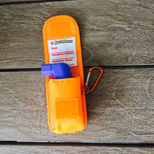 AllerMates Medicine Case for Asthma Inhalers: Orange 