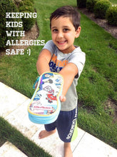 Medicine Case (Insulated) for Carrying Allergy Medicines like EpiPens®: Children’s Squares Pattern 