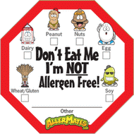 Allergen Alert Labels for Food Packages 24 per pack: 12 PACK