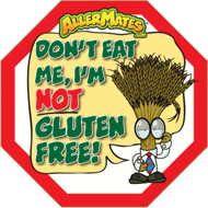 AllerMates Wheat/Gluten Alert Labels for Food Packages 24 Pack