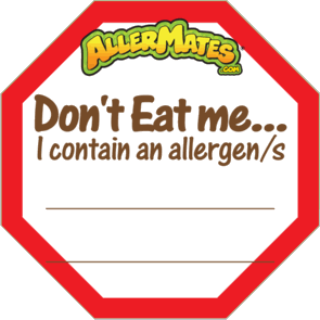 AllerMates Allergy Alert Fill In Label for Food Packages 24 Pack