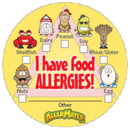 "I Have Allergies" Checkbox Alert Stickers:  12 PACK BUNDLE